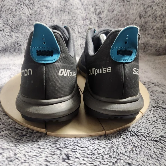 Salomon Outpulse Waterproof Trail Run Shoes Hiking Black Gray Mens Size 11 - Picture 7 of 9